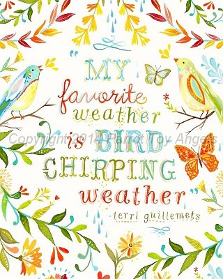 bird chirping print.jpg - 8" x 10" "Chirping" Print